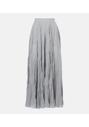 Toteme Plisse cotton-blend maxi skirt