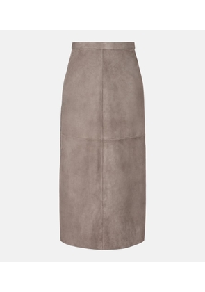 'S Max Mara Suede midi skirt