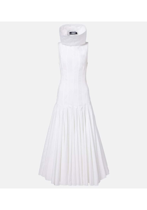 Jacquemus Triana cotton poplin midi dress