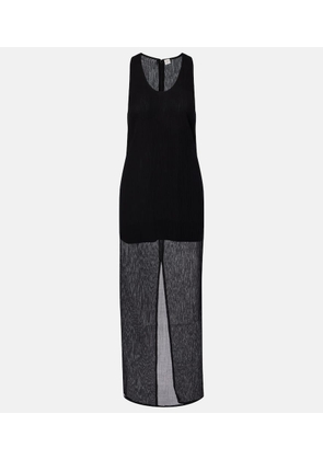 Toteme Semi-sheer cotton and silk maxi dress