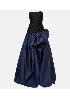 Marmar Halim Draped off-shoulder corset gown