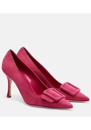 Manolo Blahnik Maysale 90 suede pumps