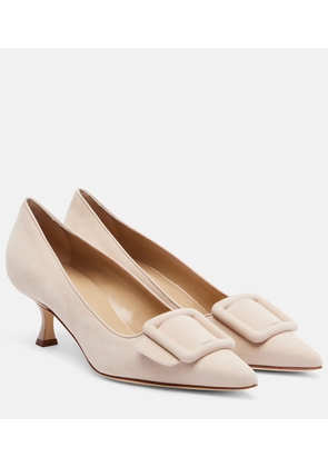 Manolo Blahnik Maysale 50 suede pumps