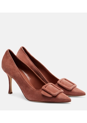 Manolo Blahnik Maysale 90 suede pumps