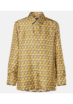 'S Max Mara Printed reversible silk shirt