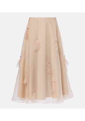 Dorothee Schumacher Sheer Volumes silk organza midi skirt