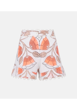 Juliet Dunn Floral cotton shorts
