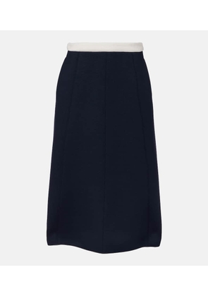 'S Max Mara Abaco pleated jersey midi skirt