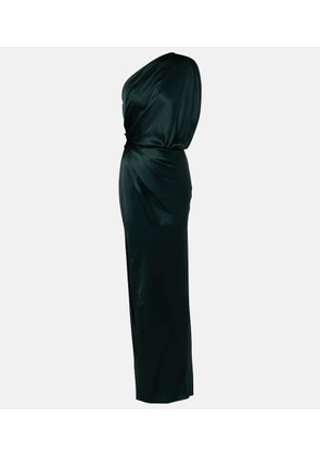 The Sei Draped silk satin gown