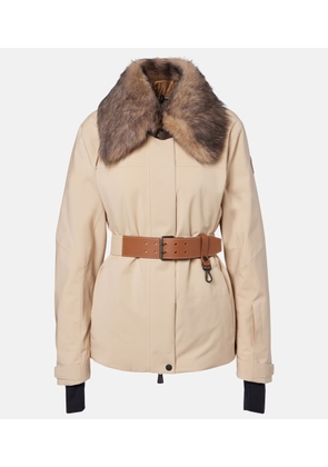 Moncler Grenoble Vizelles shearling-trimmed down jacket