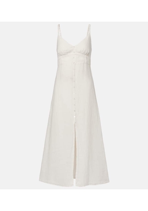 Velvet Janet linen midi dress