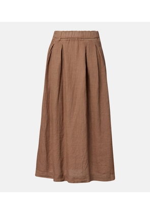 Velvet Linda linen maxi skirt