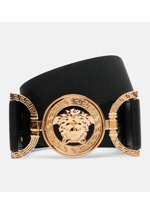 Versace Medusa '95 leather-trimmed belt