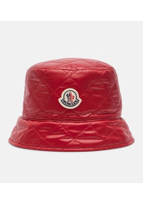 Moncler Logo quilted bucket hat