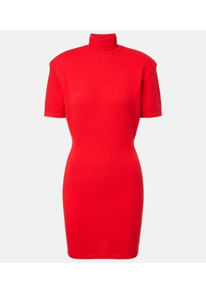 Jacquemus Knitted wool and cashmere minidress