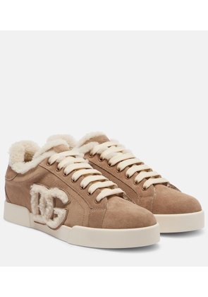 Dolce&Gabbana DG suede sneakers