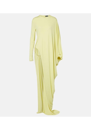 Tom Ford Asymmetric crepe jersey maxi dress