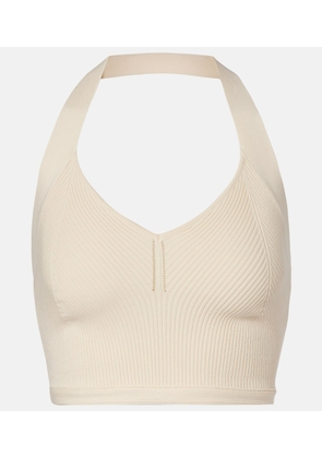 Wardrobe.NYC Knitted cotton crop top