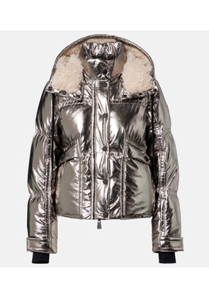 Moncler Grenoble Calaque metallic-effect down ski jacket