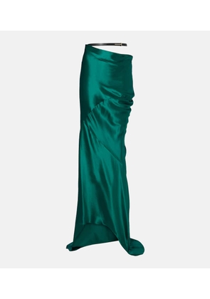 Tom Ford Belted silk satin maxi skirt