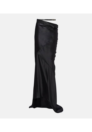 Tom Ford Asymmetric silk satin maxi skirt