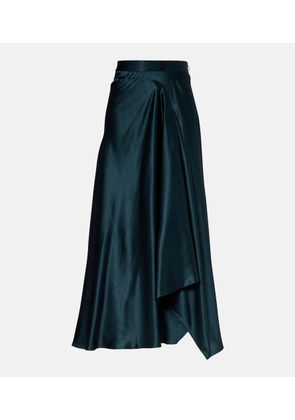 Roksanda Asha asymmetric silk satin maxi skirt