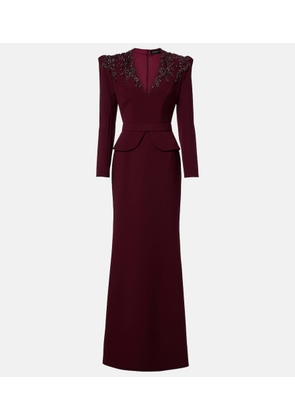 Jenny Packham Beaded crepe gown