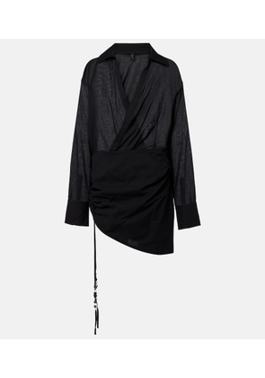 SIR Azura ruched cotton wrap dress