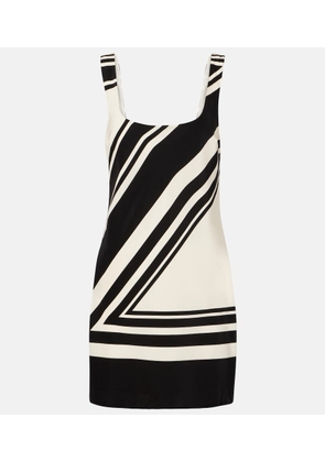 SIR Pietra printed silk crepe minidress