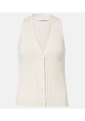Max Mara Bimba ribbed-knit cotton-blend vest