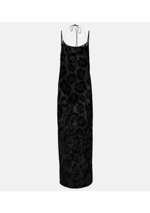 SIR Vittoria embroidered sheer maxi dress