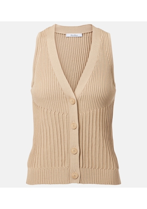 Max Mara Bimba cotton-blend crepe vest