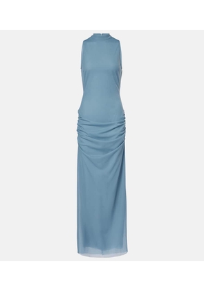 SIR Ruby open-back semi-sheer cocktail dress