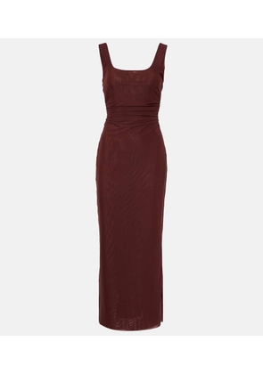 SIR Gathered jersey maxi dress