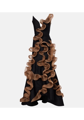 Maticevski Explode ruffled wool and silk gown