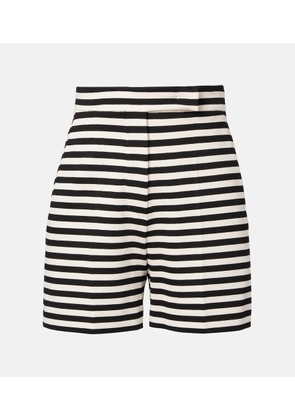 Max Mara Ornica striped high-rise shorts