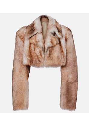 Khaite Stallone cropped shearling jacket