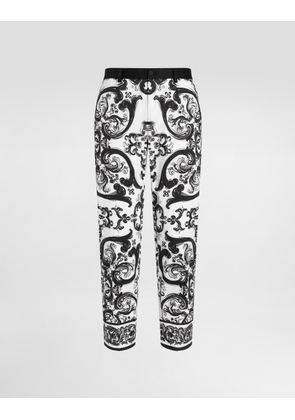 Dolce & Gabbana Majolica-print Trousers - Man Pants And Shorts Multicolor 56