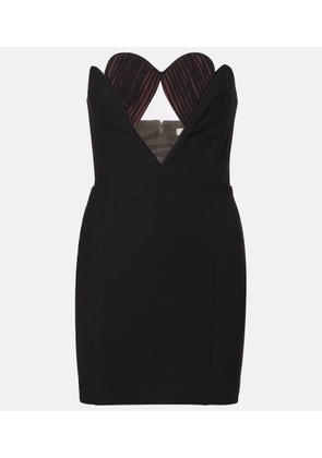 Nensi Dojaka Cutout strapless minidress