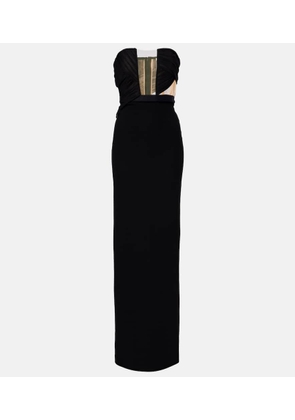 Nensi Dojaka Cutout strapless gown