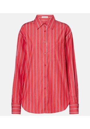 The Frankie Shop Lui striped cotton poplin shirt