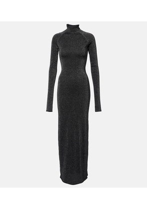 SIR Lame turtleneck maxi dress