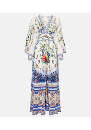Camilla Printed silk crepe maxi dress