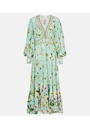 Camilla Floral silk crepe maxi dress