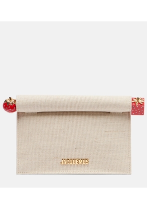 Jacquemus Rond Carre canvas clutch