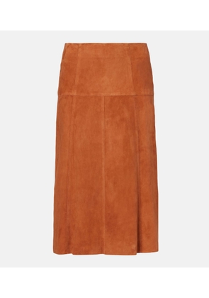 Isabel Marant Devy suede midi skirt