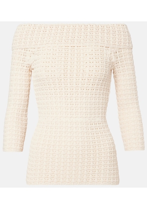 Isabel Marant Dermottega crochet off-shoulder top