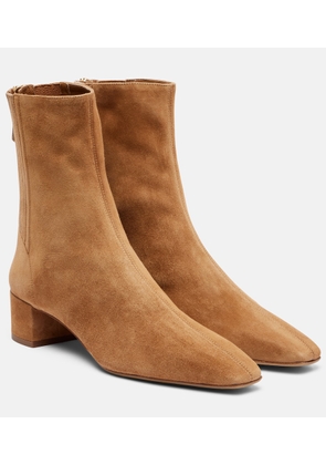Aquazzura Saint Honore 35 suede ankle boots