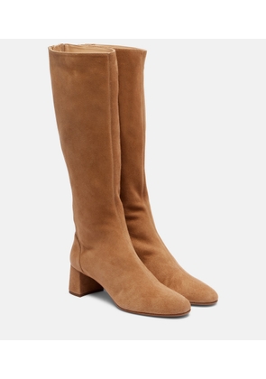 Aquazzura Saint Honore 50 suede knee-high boots
