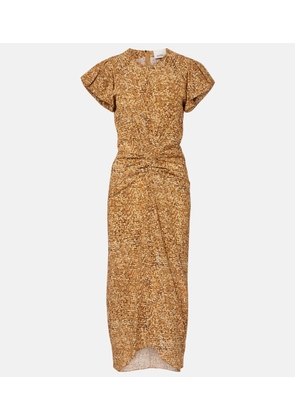 Isabel Marant Terena printed silk-blend midi dress